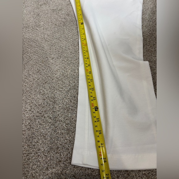 NWT Eileen Fisher Washable Stretch Crepe Pull On White Slim Ankle Pant 1X - Picture 5 of 8